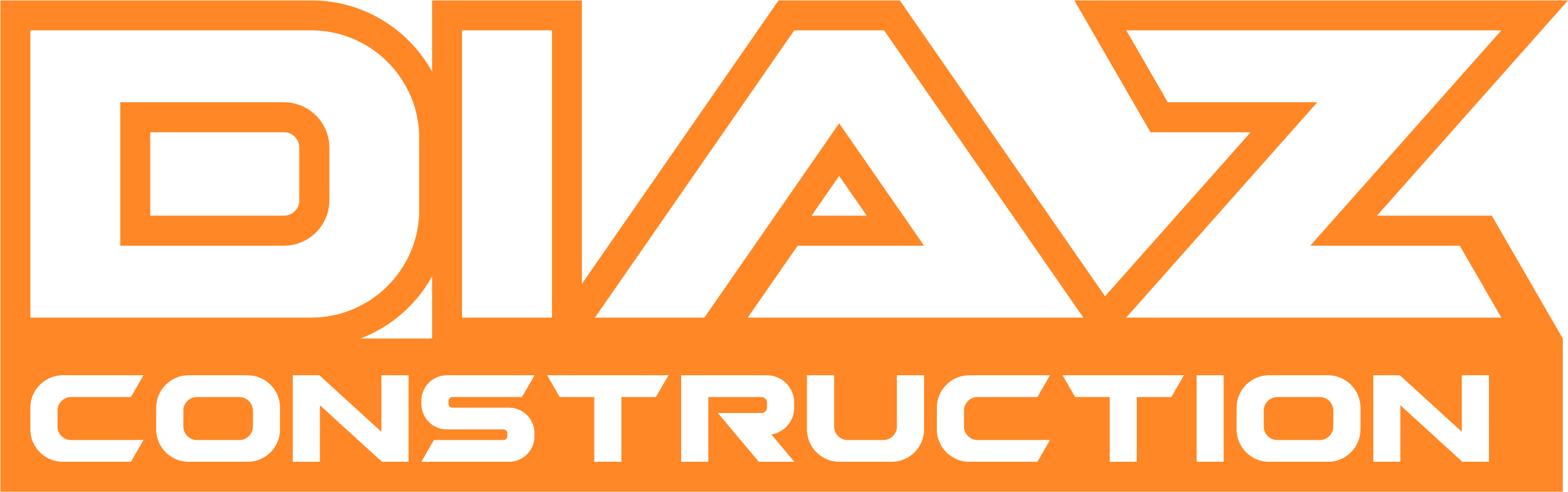 Nuevo logo de Diaz construction mas moderno y simple elaborado por Ecommetrica