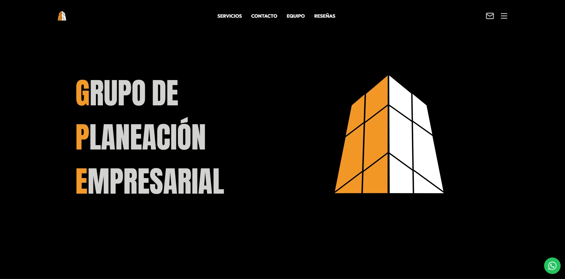 Homepage of GPE's website